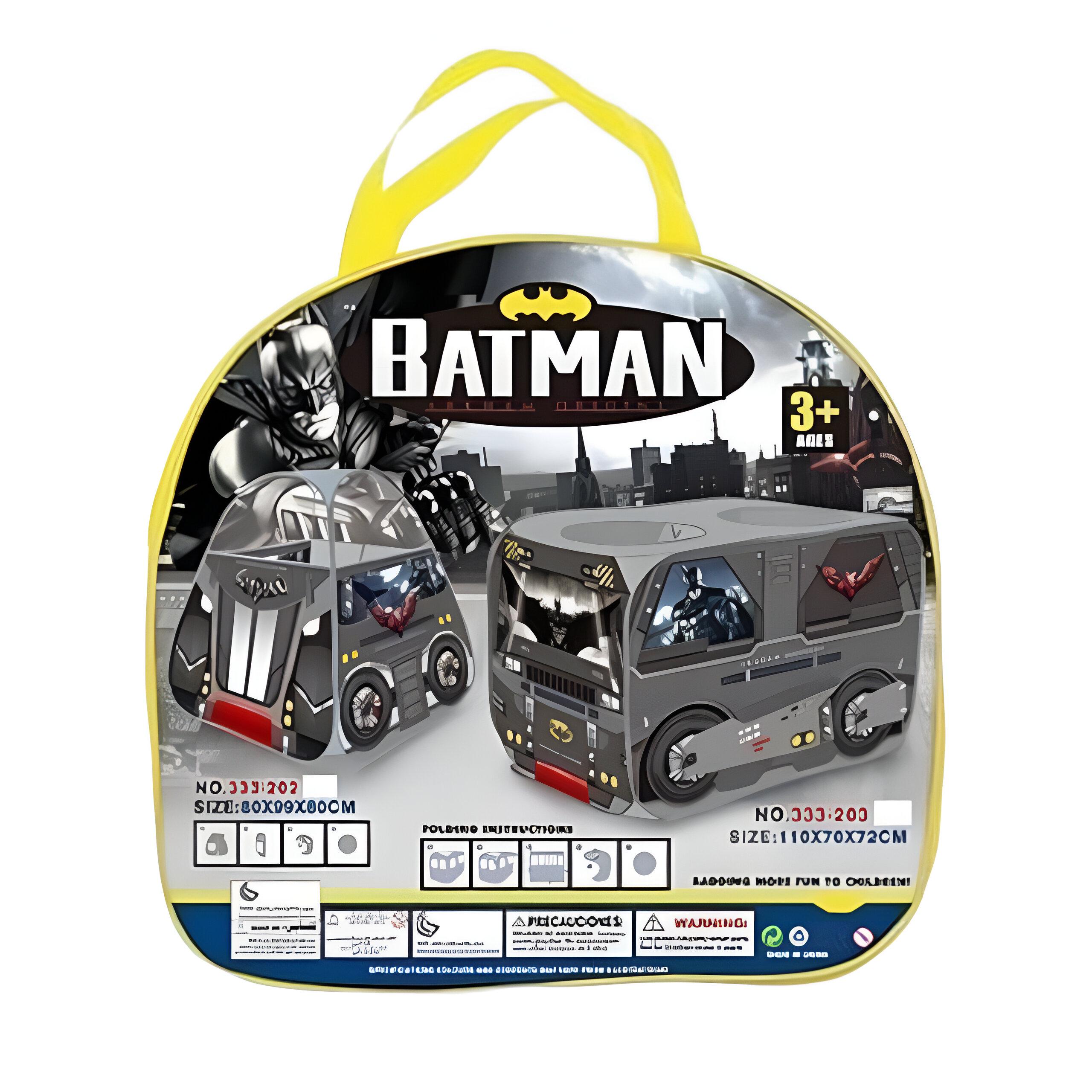 Игровая палатка-машина "Бэтмобиль" 333-203 110х70х72 см Черный - фото 2 Игровая палатка-машина "Бэтмобиль" 333-203 110х70х72 см Черный - фото 2