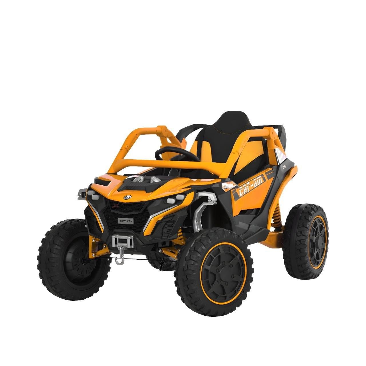 Дитячий електромобіль Bambi Racer M6256EBLR-6 4WD 4 мотори по 45W акумулятор 12V 12AH пульт 2.4G колеса EVA Жовтий (38321153)