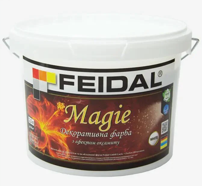 Фарба декоративна Feidal Magie з ефектом оксамиту 2,5 л Перламутровий