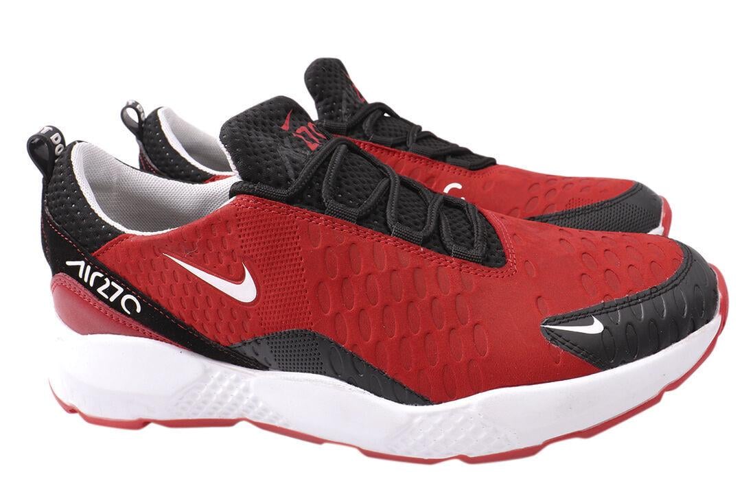 Кроссовки мужские MDK из кожи-нубука на низком ходу на шнуровке р. 41 Красный (19-21DTS)