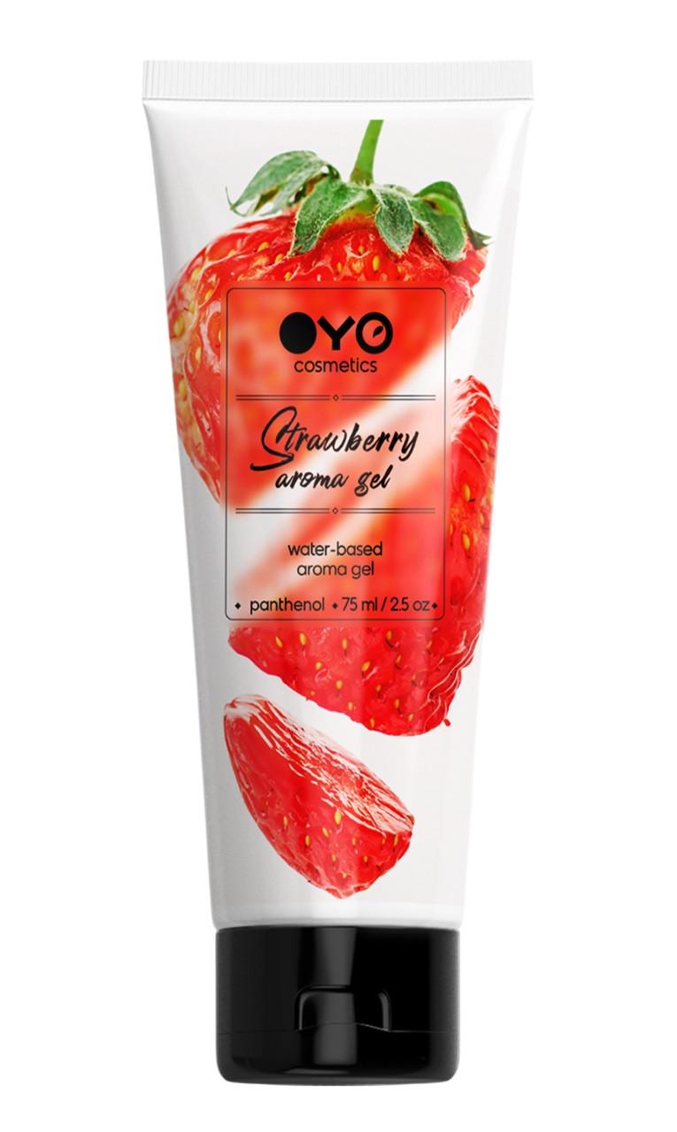 Гель-лубрикант універсальний ароматизований зволожувальний OYO Strawberry aroma gel 75 мл (2707960076)
