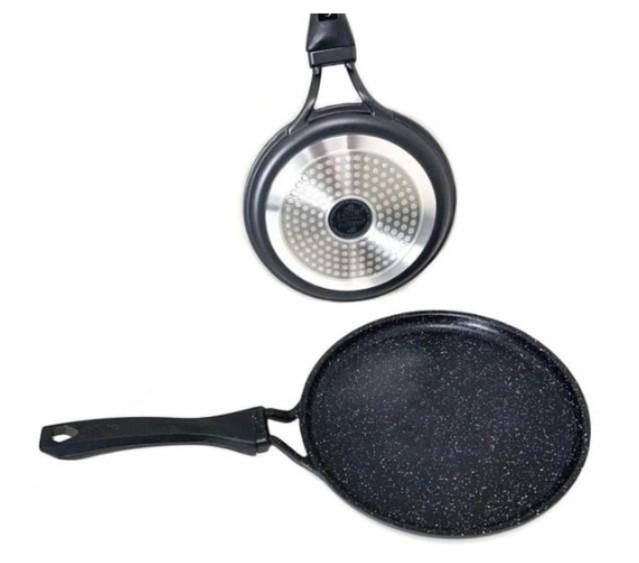 Сковорода для млинців A-Plus 1485 з гранітним покриттям 24 см (AWN-00089) - фото 2 Сковорода для млинців A-Plus 1485 з гранітним покриттям 24 см (AWN-00089) - фото 2