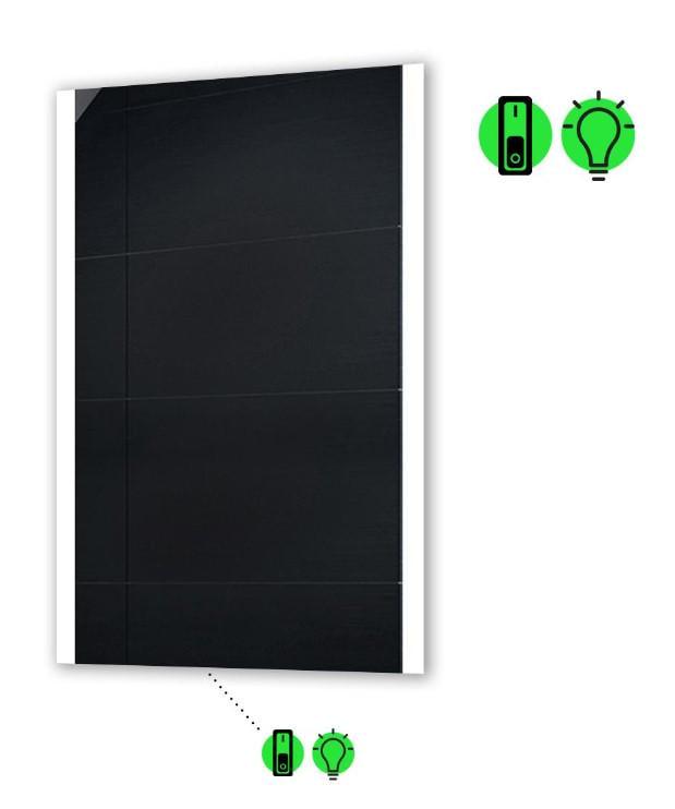 Зеркало с LED подсветкой Ines с механическим включателем 60x70 см (Ines01)