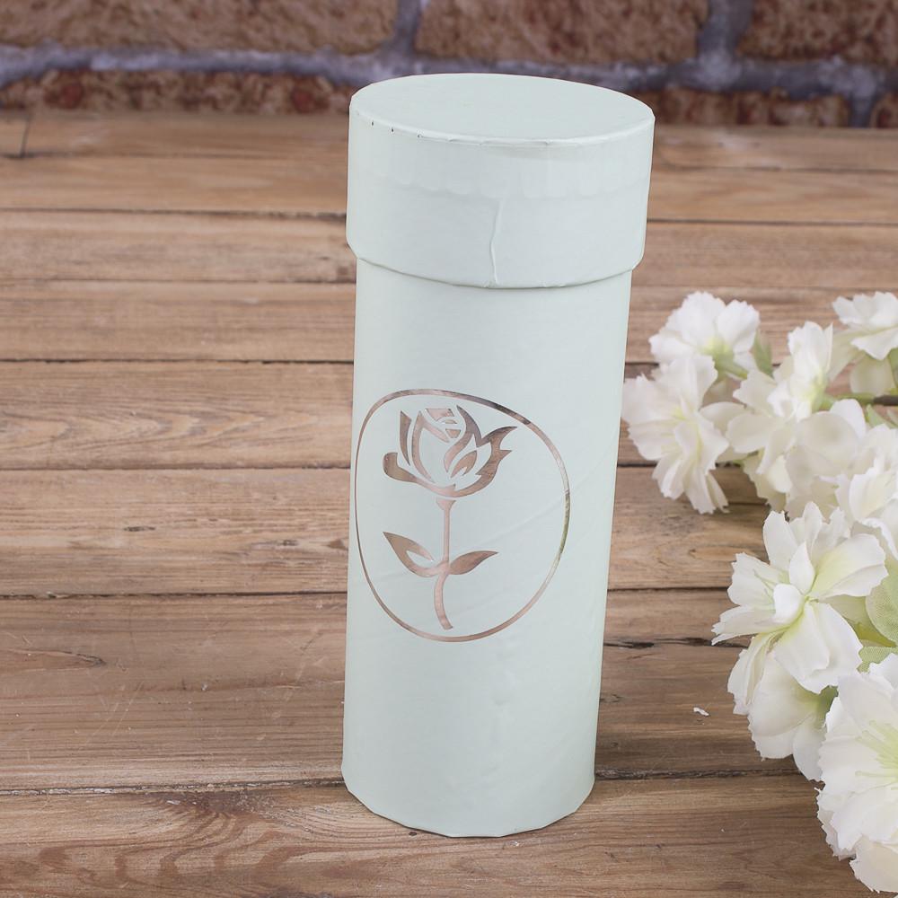 Кашпо под цветы пробирка Мятный (4436-4)