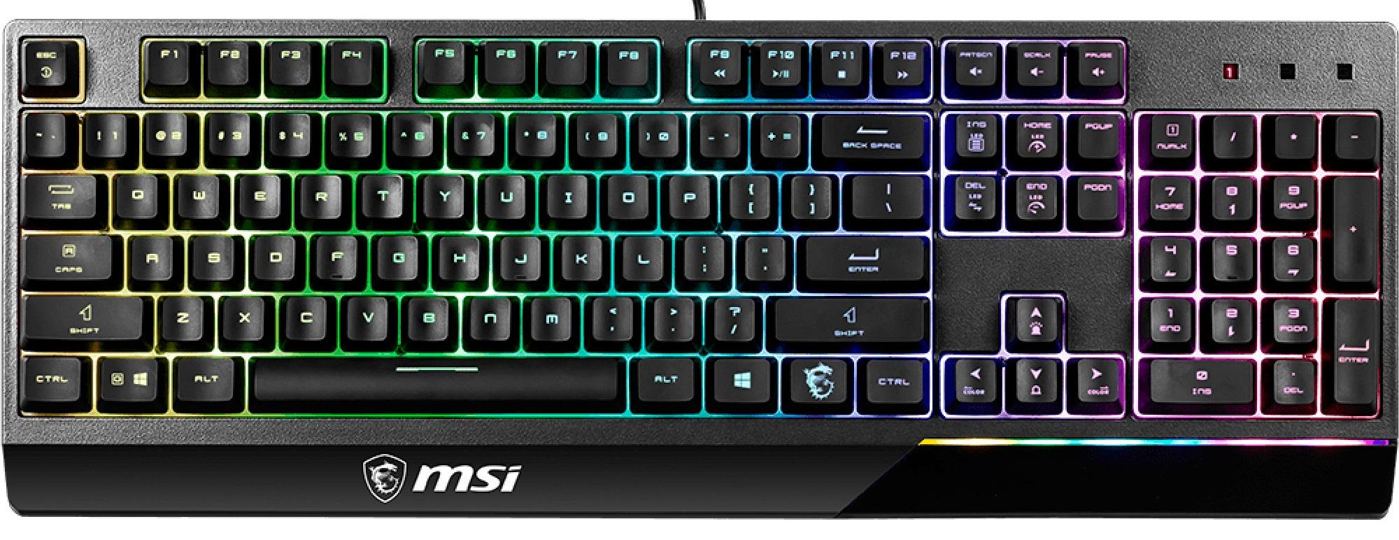 Клавіатура ігрова MSI Vigor GK30 дротова механічна USB 1,8 м Білий (S11-04UA301-CLA)