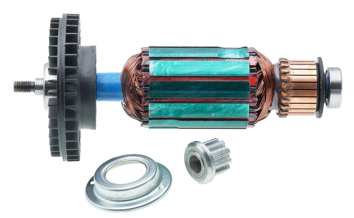 Якорь и шестерня привода ремня VJ Parts для ленточной шлифовальной машины B 7640/7650 148х38 10-зубов прямо M6L код 2610395785