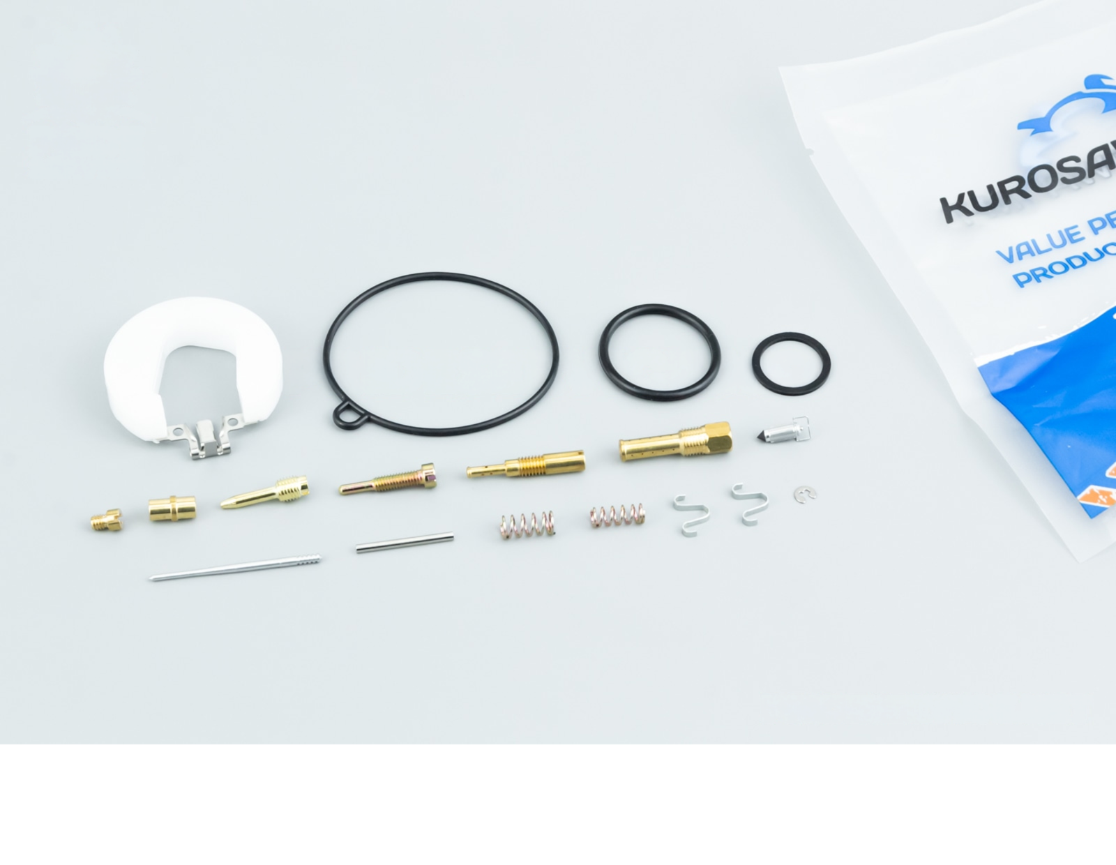 Ремонтный комплект карбюратора 110cc 16 деталей и поплавок