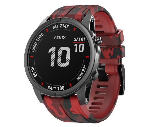 Ремешок для смарт-часов Silicone Army для Garmin Fenix Fenix 7X/6X/6X Pro/Tactix 7/Quatix 7X 26 мм Красный
