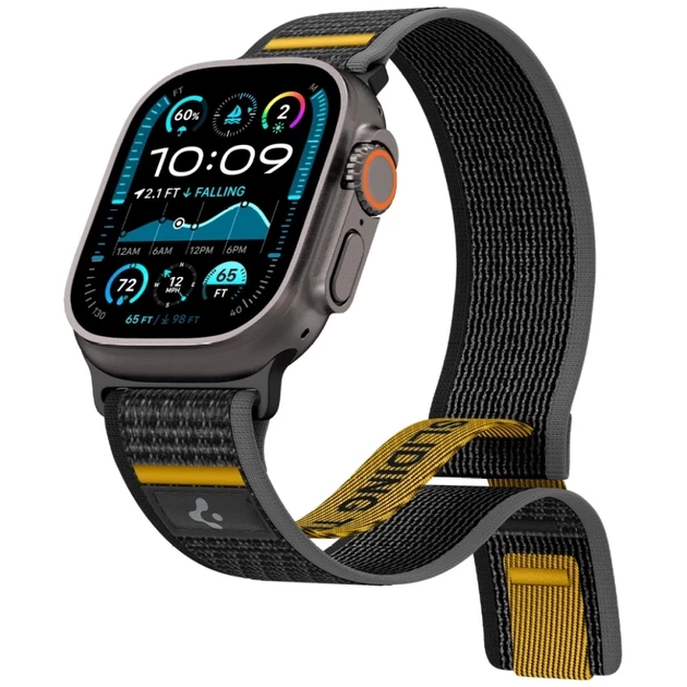 Ремінець Spigen Athlex Air для Apple Watch 49/46/45/44/42 мм Series 1–3 Active Black