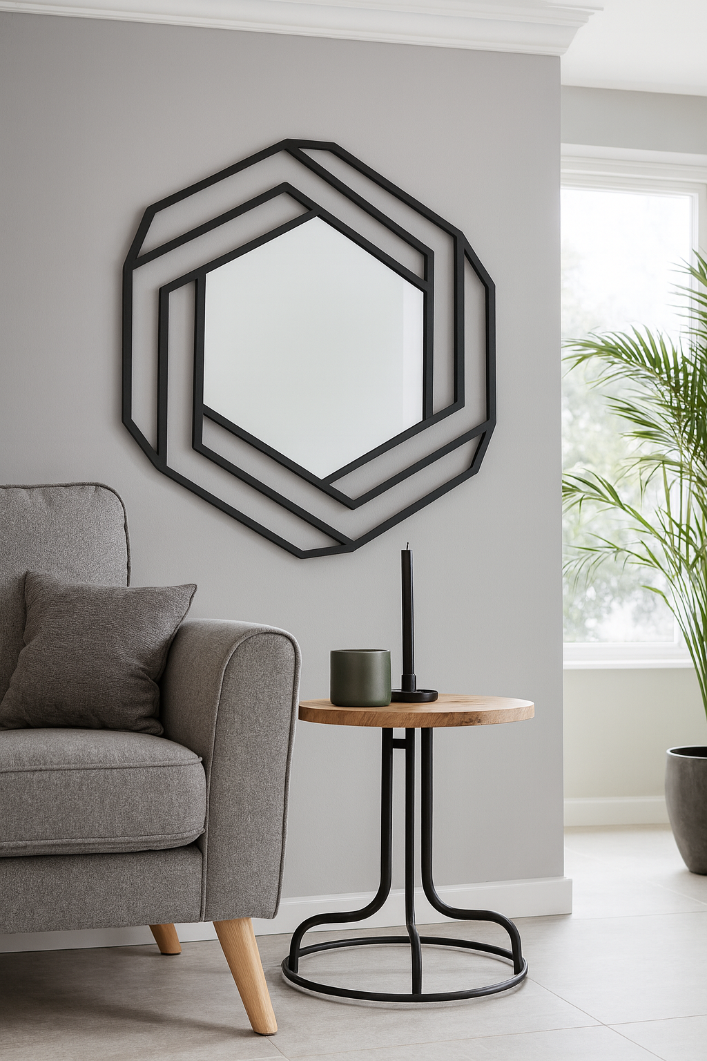 Дзеркало EcoLoft IN-2885 в стилі лофт (34981848)