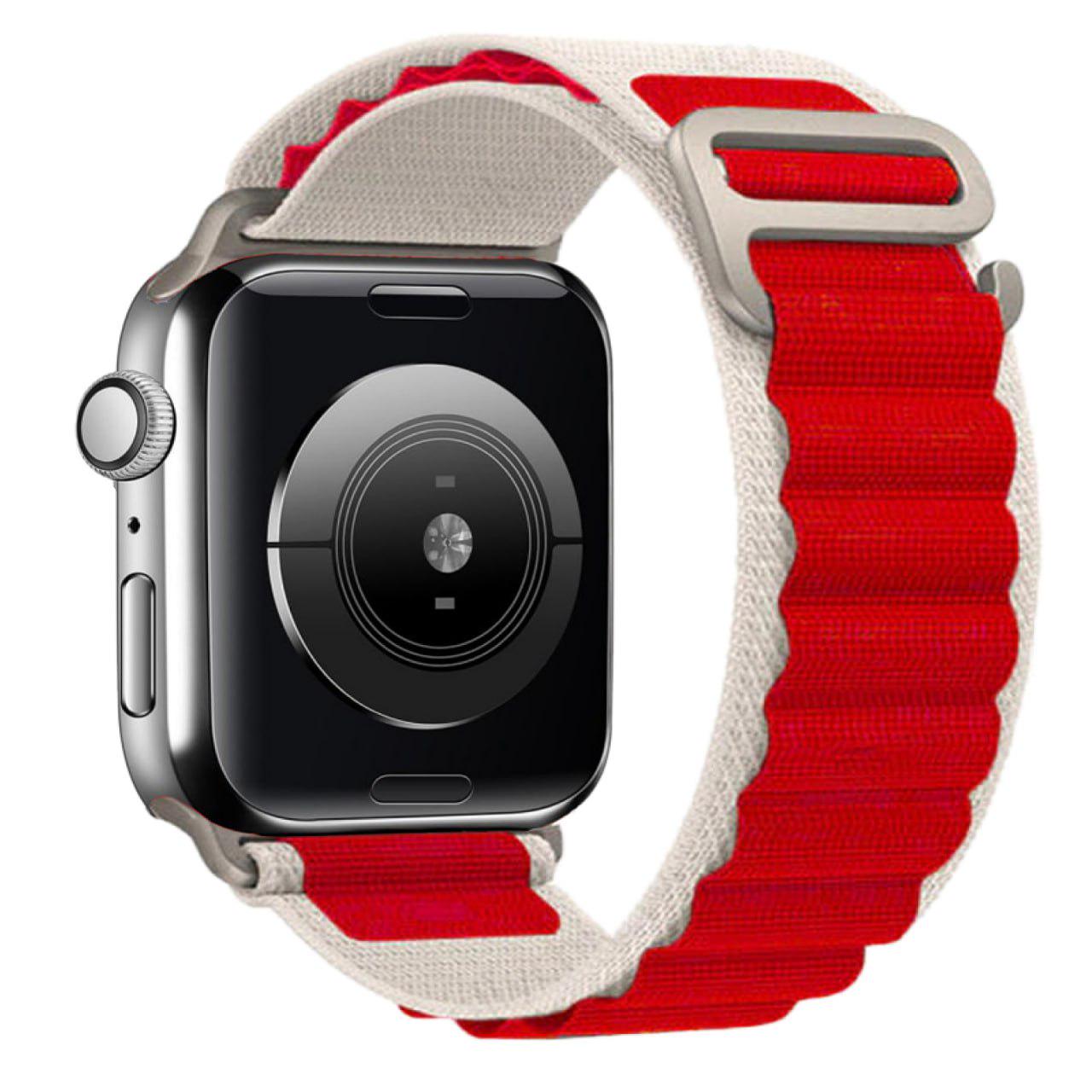 Ремінець Alpine Loop Band для Apple Watch 38 мм White/Red (13754202)