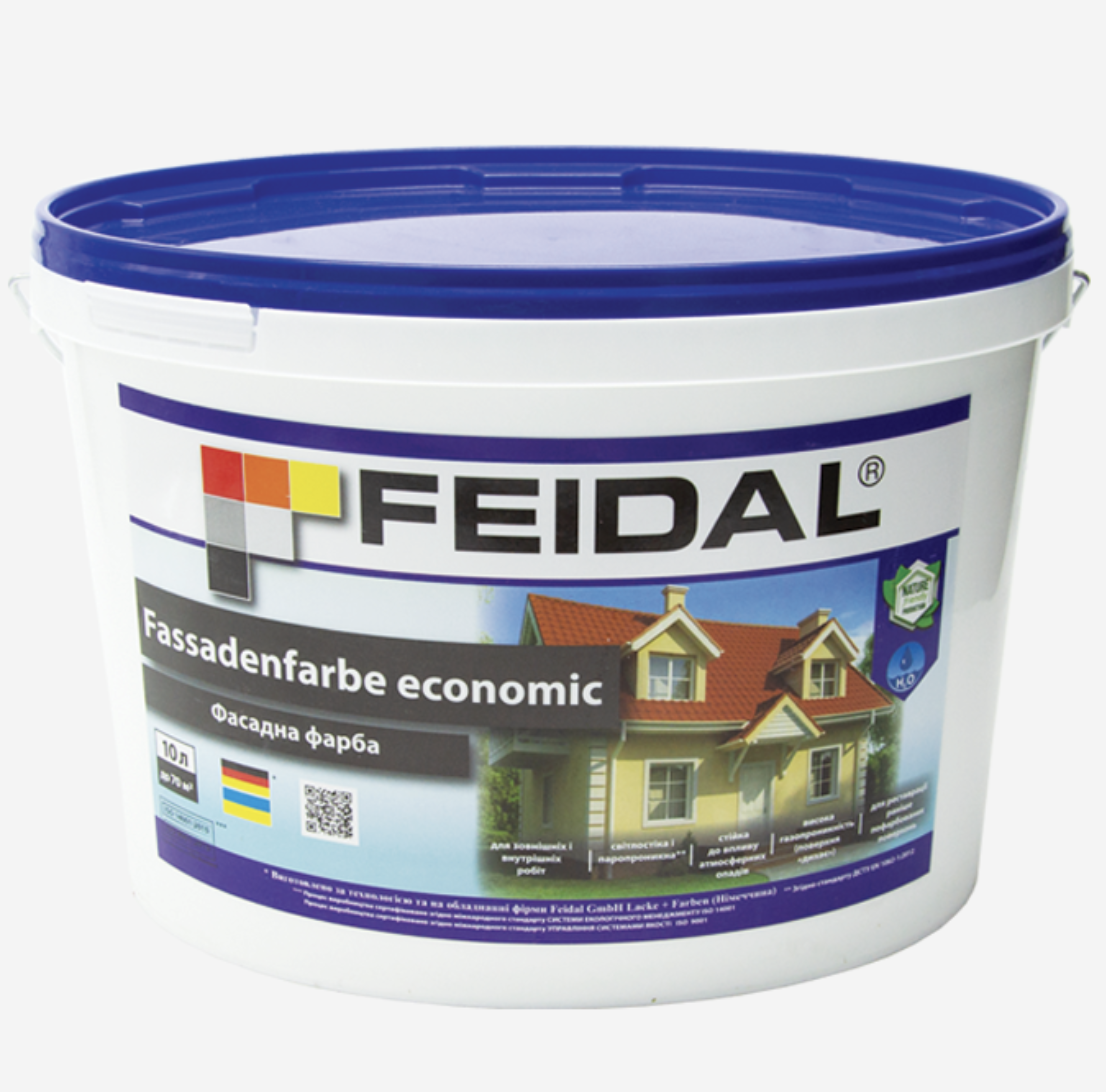 Фарба фасадна Feidal Fassaden Farbe economic 10 л Тонована у колір 5 (27582142)