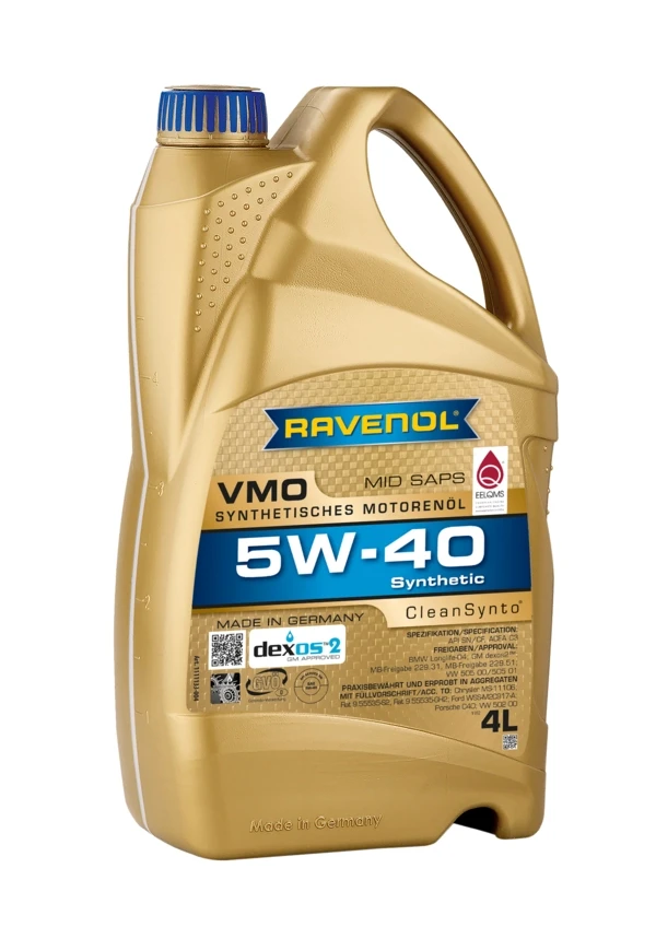 Моторное масло RAVENOL VMO 5W-40 синтетика 4 л (1111133-004)