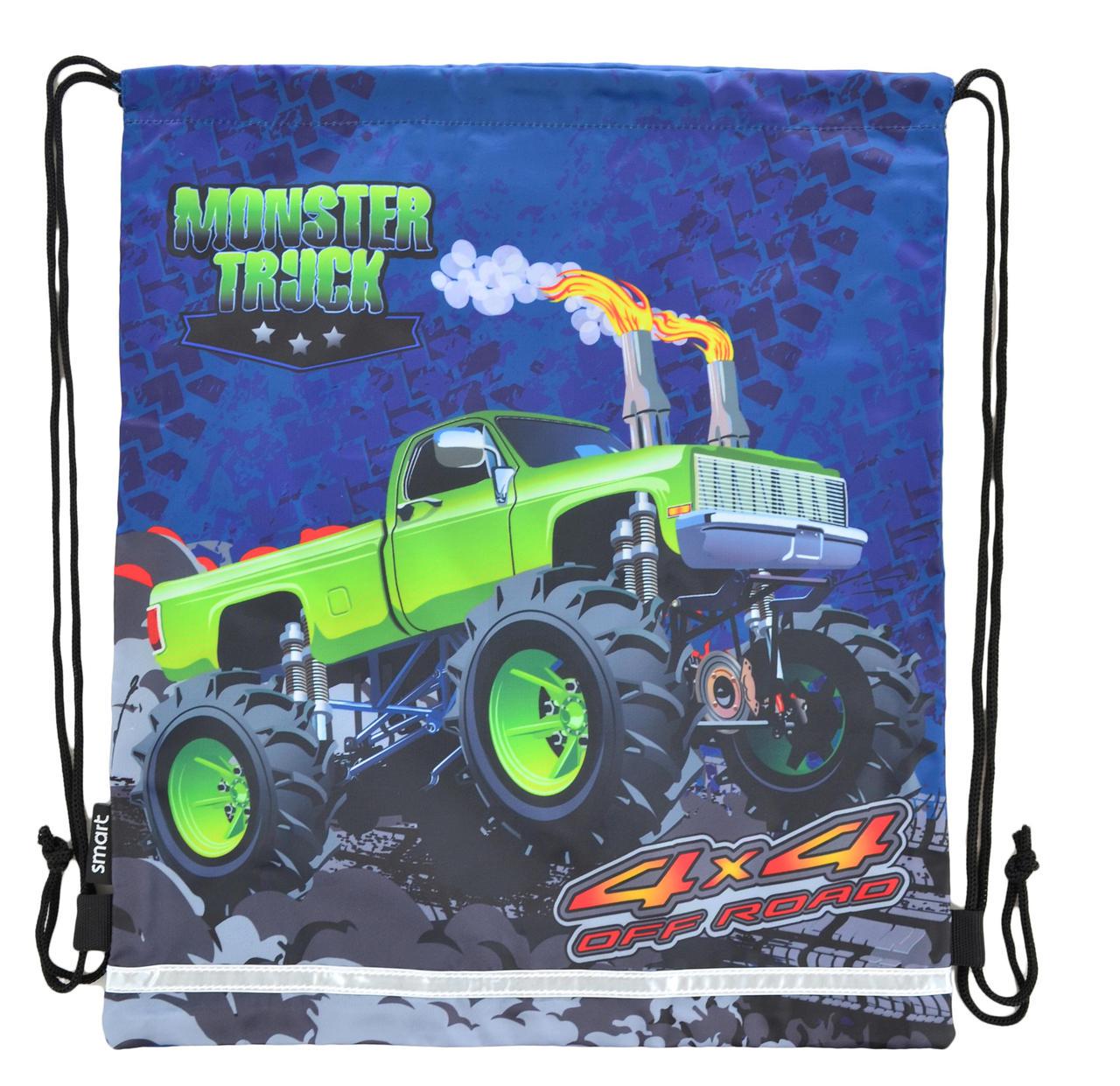 Сумка для обуви 1 вересня Monster truck 40х35 см (555244)