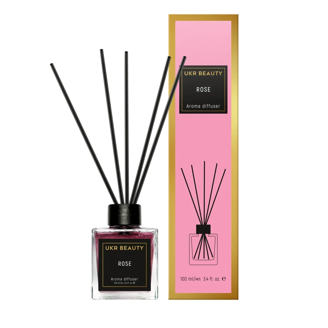 Аромадиффузор UKR BEAUTY Rose 100 мл (2892354487) Аромадиффузор UKR BEAUTY Rose 100 мл (2892354487)