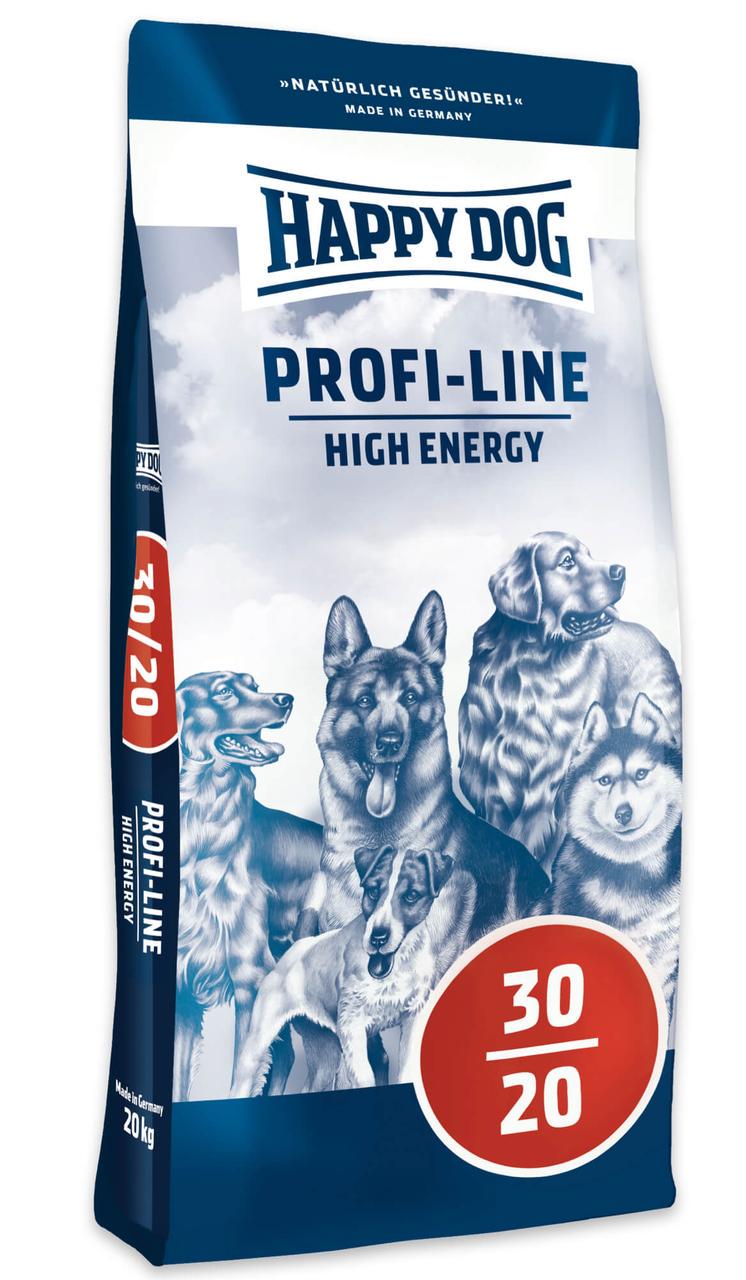 Корм сухий для робочих та службових собак Happy Dog Profi High Energy Профі Лайн Енерджи 30-20 20 кг - фото 1