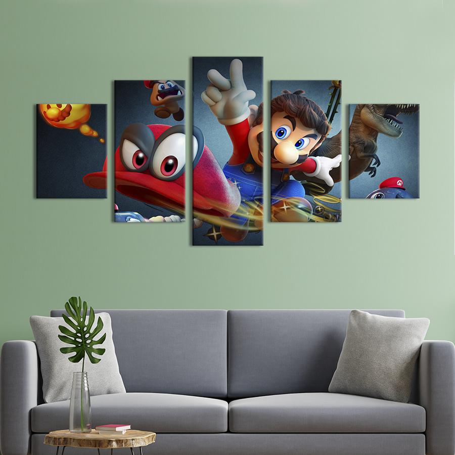 Картина на полотні Культова гра Super Mario 187x94 см (1512-52)