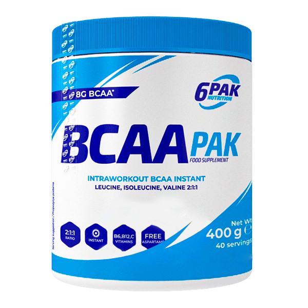 Аминокислота BCAA для спорта 6PAK Nutrition BCAA Pak 400 г 40 порций Orange/Kiwi