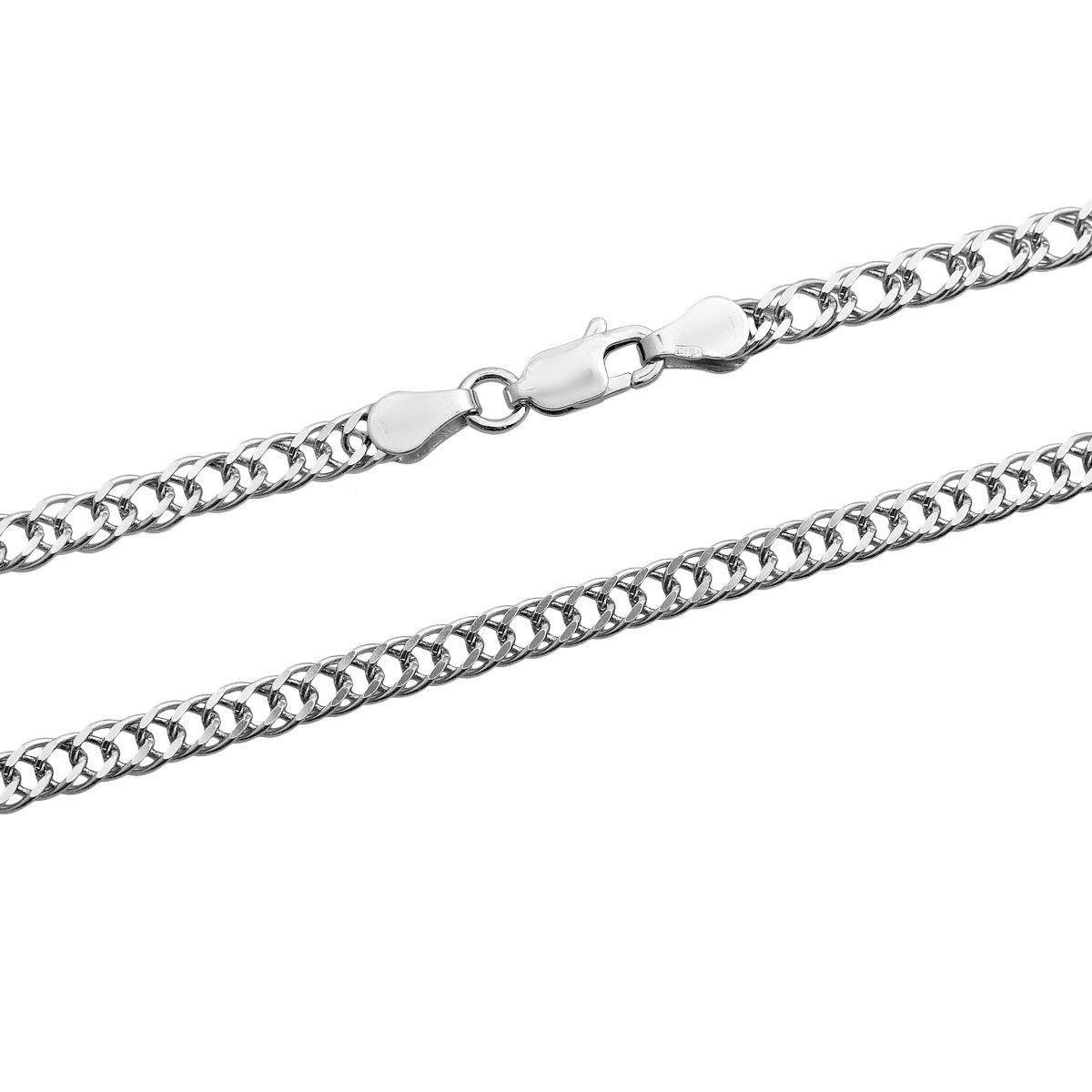 Цепочка серебряная с плетением Фига 45 см