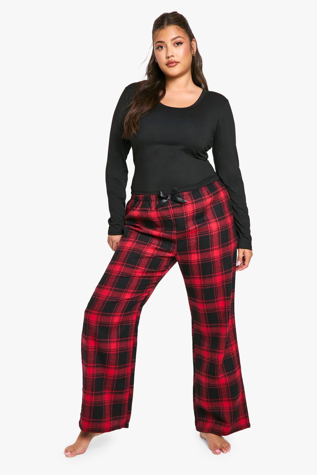 Пижама Boohoo HZZ12185 44 черно-красный