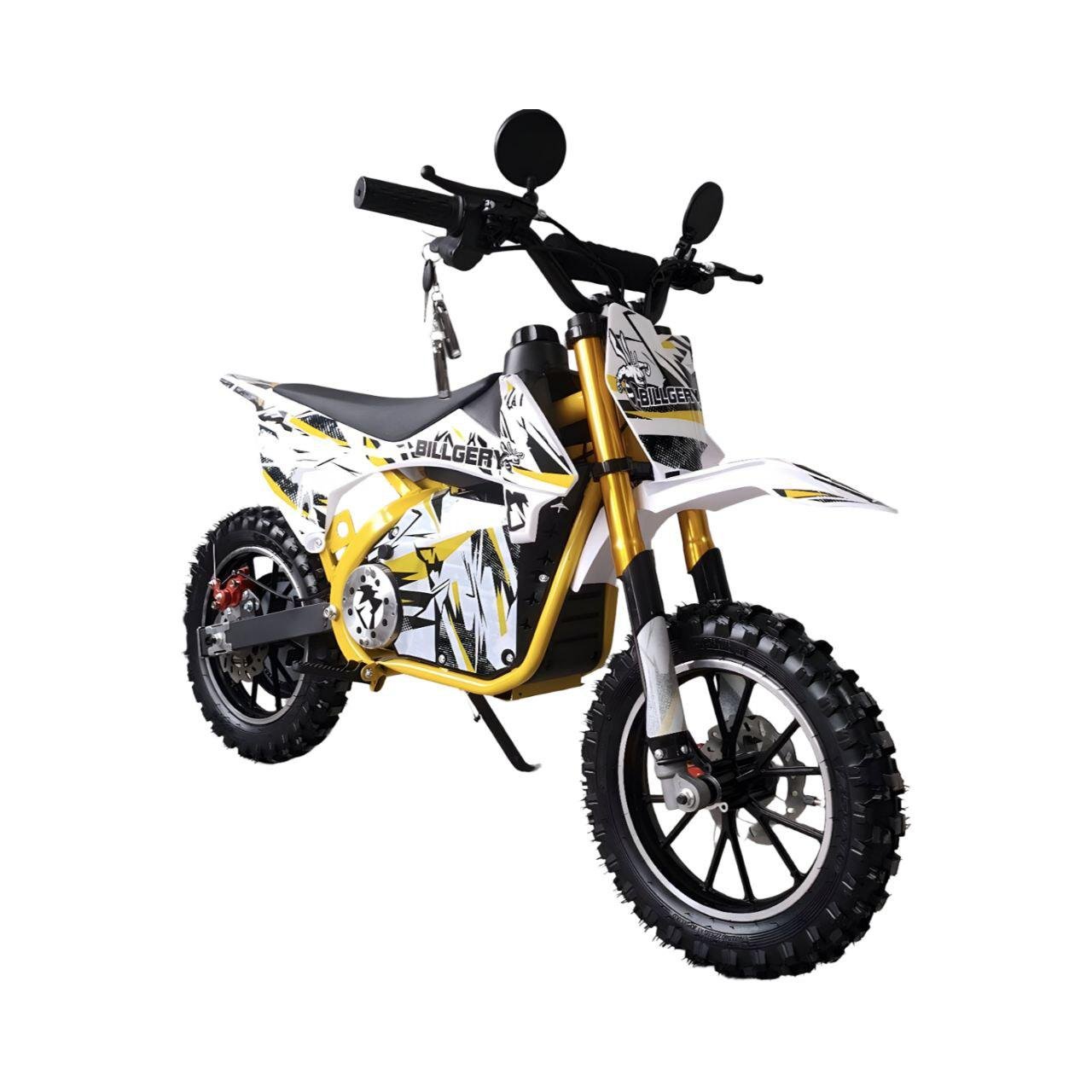 Электрический питбайк Billgery BLG-025067 двигатель 1000W аккумулятор 36V 12Ah Желтый (27108096)