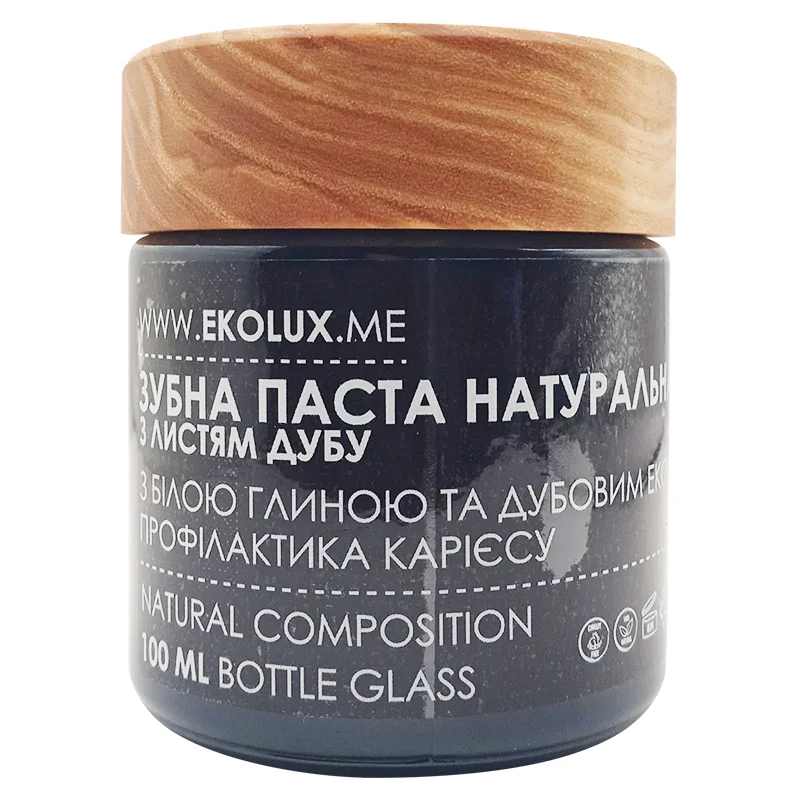 Зубная натуральная паста EKOLUX с экстрактом листьев дуба 100 мл (EG4583) Зубная натуральная паста EKOLUX с экстрактом листьев дуба 100 мл (EG4583)