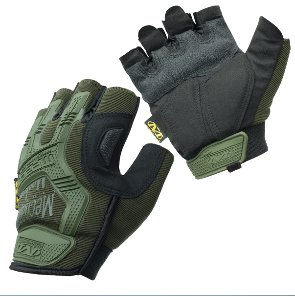 Перчатки беспалые M-Pact Glove с липучкой на запястье М Olive