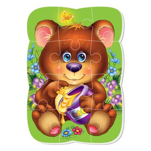 Пазлы магнитные Медвежонок 12 элементов (2987488225)