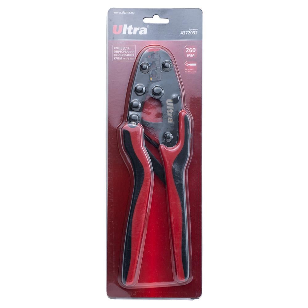 Кліщі ULTRA для обпресування ізольованих клем 0.5-6 мм2 (4372032) - фото 6 Кліщі ULTRA для обпресування ізольованих клем 0.5-6 мм2 (4372032) - фото 6