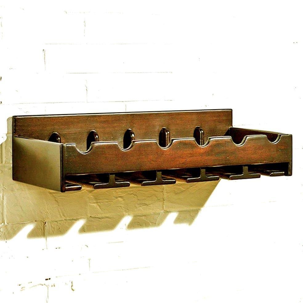 Полка для вина настенная из дерева Нарасино Латте (ПНК-007716)