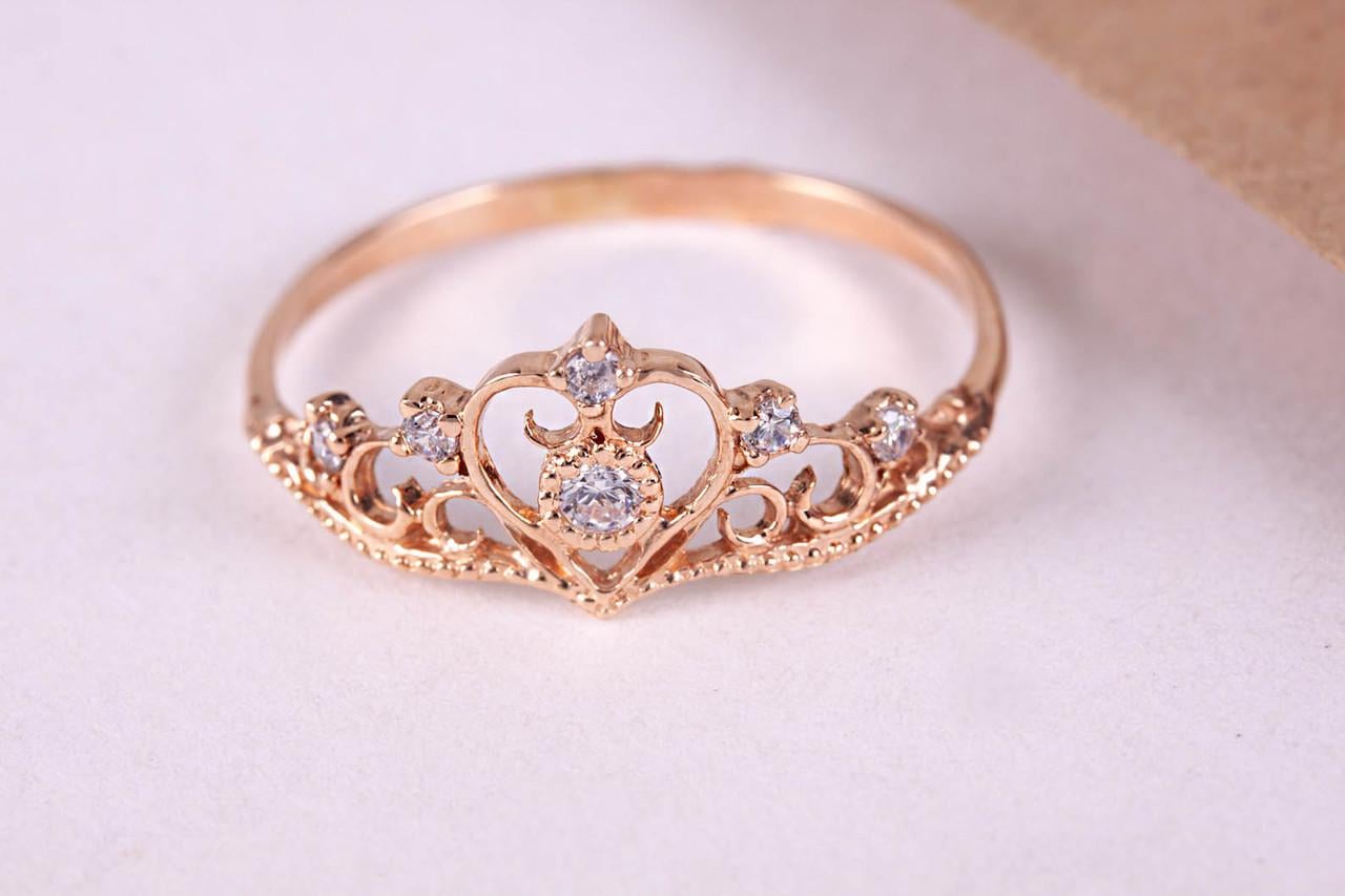 Каблучка золота з фіанітами (2249131682)