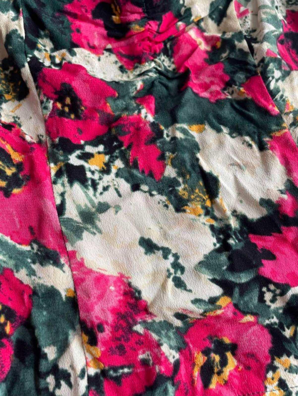 Блуза XXL Рожево-зелений (8211481wer) - фото 2 Блуза XXL Рожево-зелений (8211481wer) - фото 2