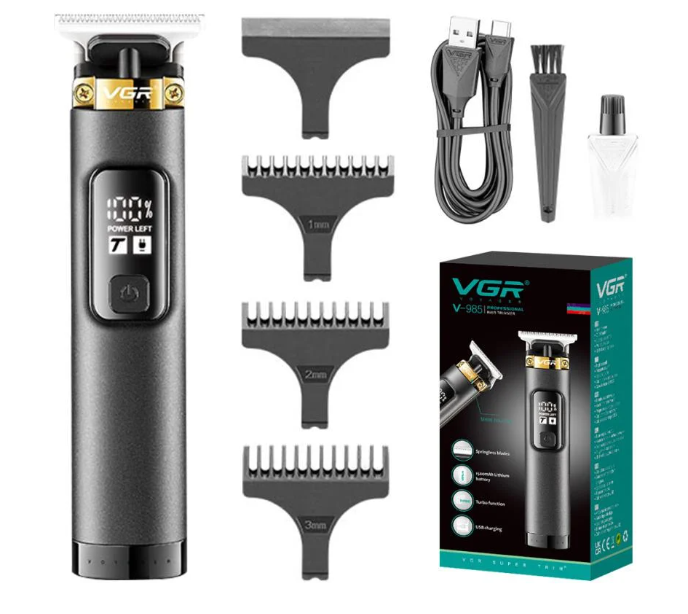 Тример для стрижки VGR V-985 3 насадки LED display