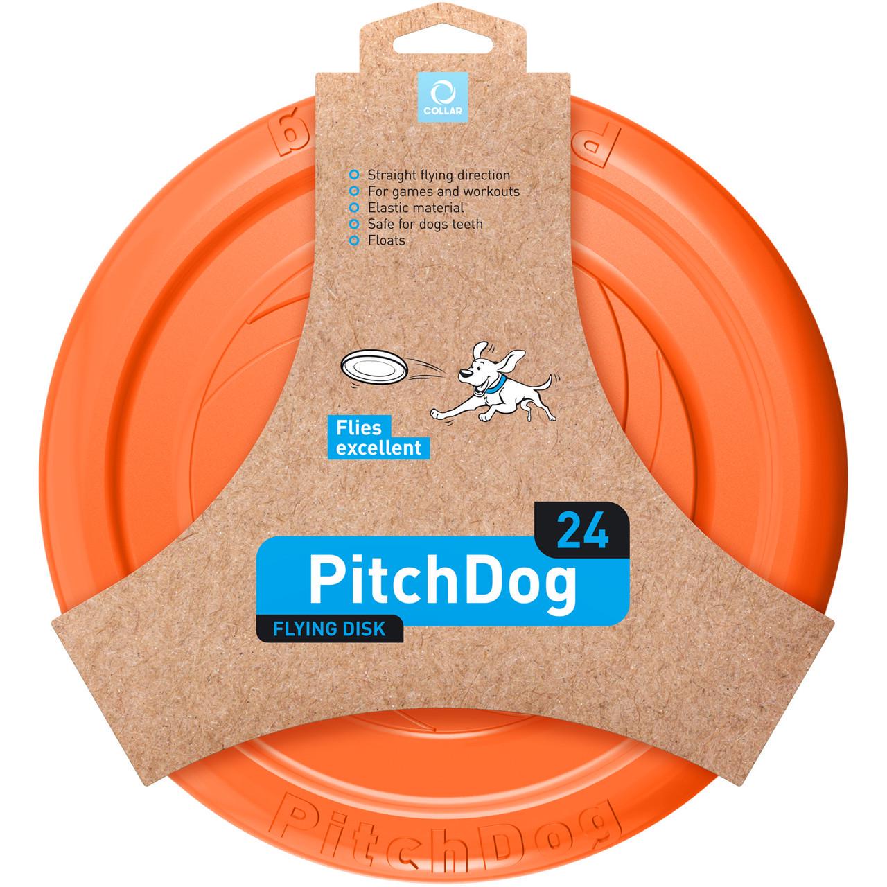 Летающий диск для игр и тренировок PitchDog Оранжевый (62474) - фото 1