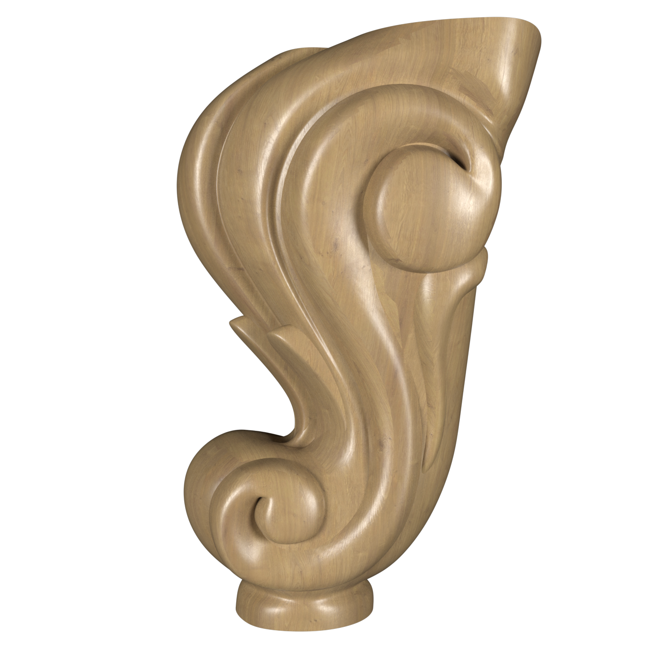 Ножка для мебели деревянная N150-51 с резьбой Дуб Ясень (25590888)