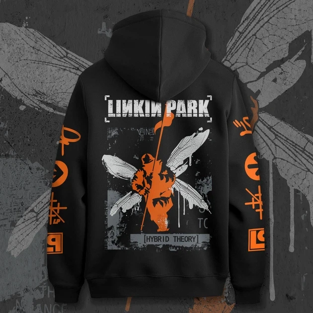 Худи для подростка мальчика с принтом Linkin Park Hybrid Theory Orange 180 см (Anime11258)