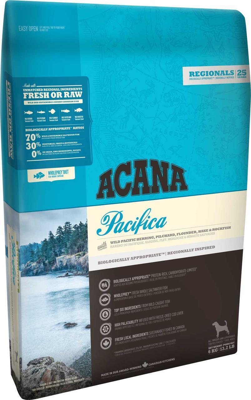 Корм беззерновой Acana Pacifica Dog для собак всех пород 6 кг (26497)