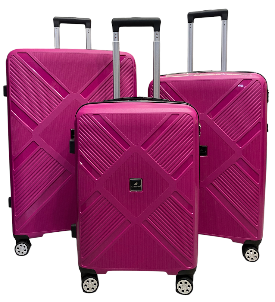 Комплект чемоданов MADISSON Snowball 53103 Малиновый (e43d76943d319a35e6ec2a01ae27b52b)