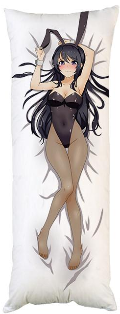 Подушка дакімакура Май Сакураджима декоративна ростова для обіймання 40x100 см (1330965685)