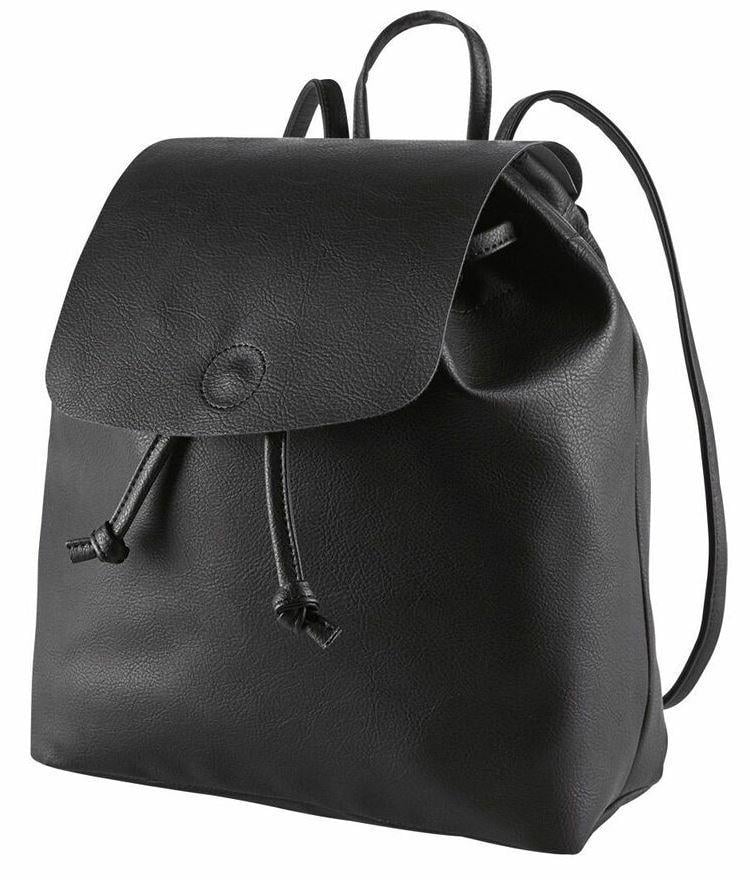 Рюкзак женский из искусственной кожи Esmara IAN301432 6L Черный