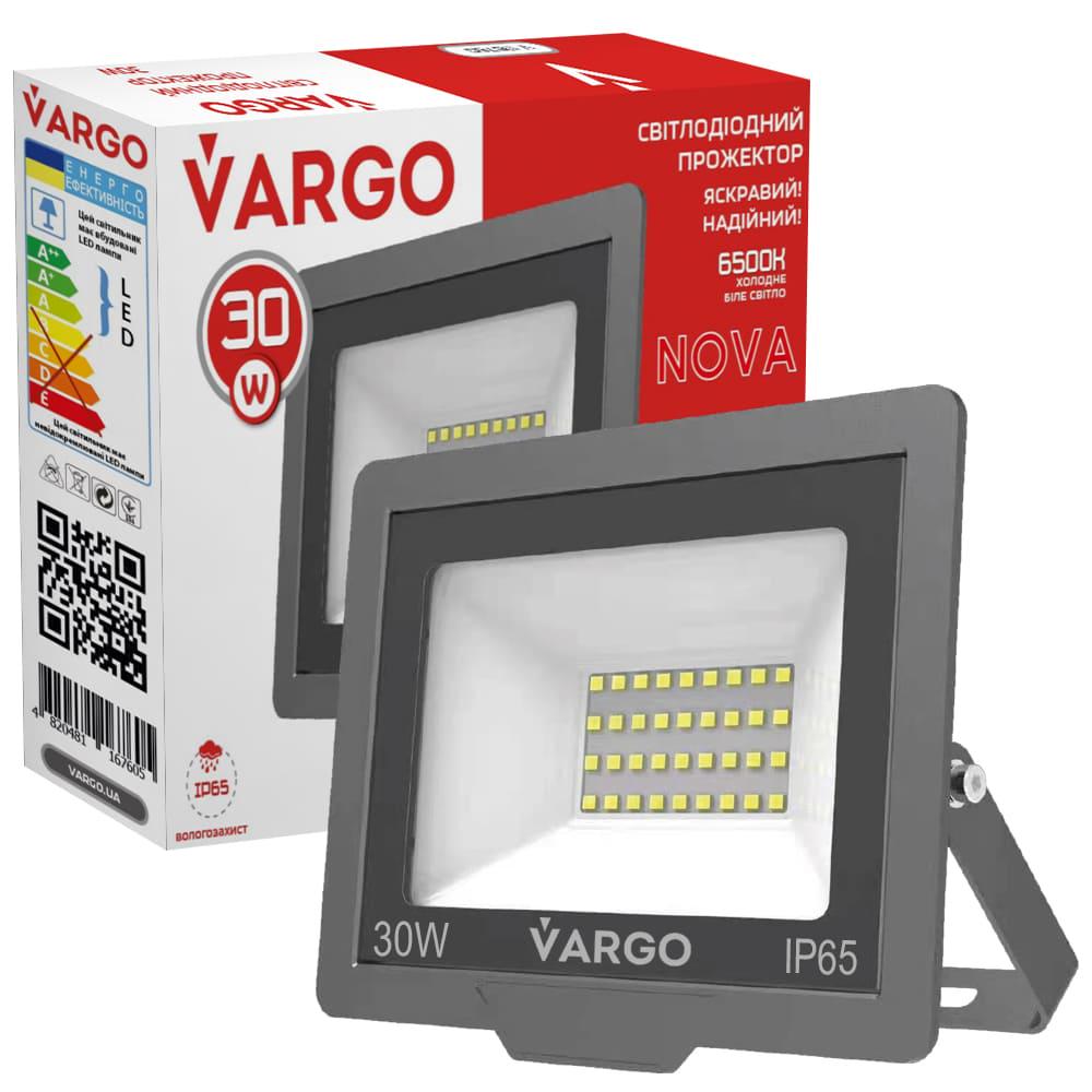 Прожектор LED Vargo 30 W 220 V 2700 lm 6500 K (V-116760)