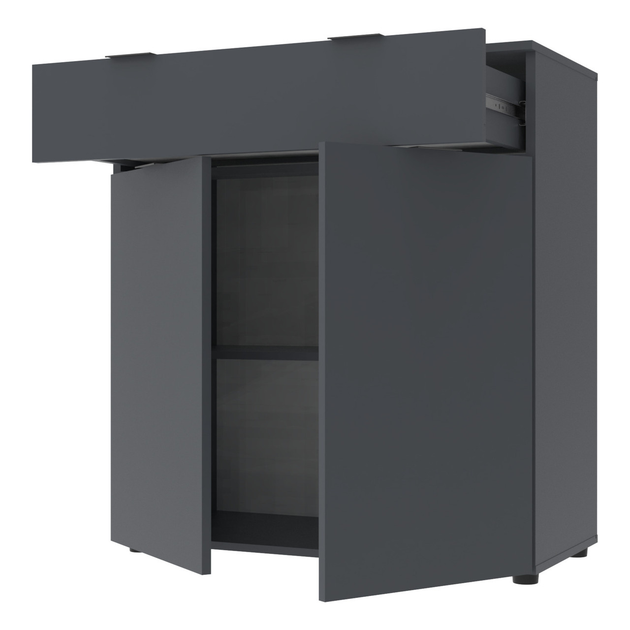 Комод Doros с ящиками и дверцей Графит (41516004) - фото 2 Комод Doros с ящиками и дверцей Графит (41516004) - фото 2