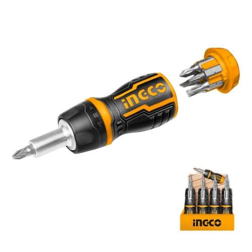 Викрутка з тріскачкою INGCO Super Select 8в1 (000195997) - фото 2