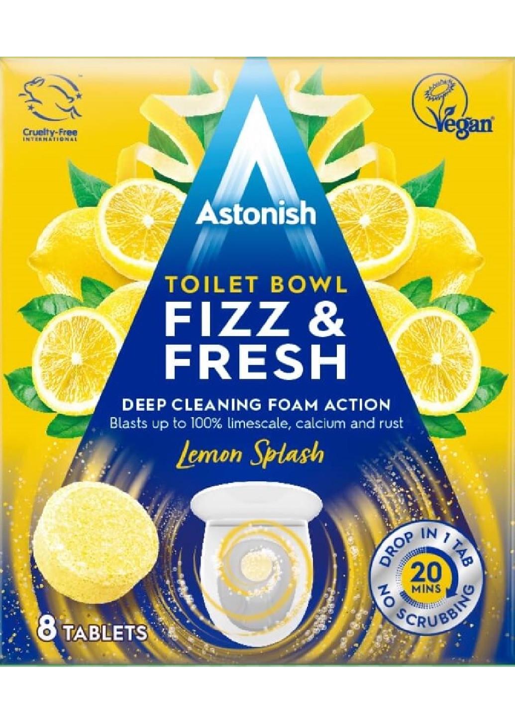 Таблетки для чищення унітазу Astonish Fizz&Fresh Лимон 8 шт. (Е-01229)