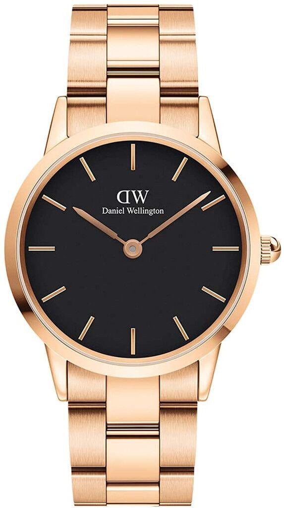 Годинник кварцевий Daniel Wellington DW00100210 Iconic Link 36 Rose Gold/Black