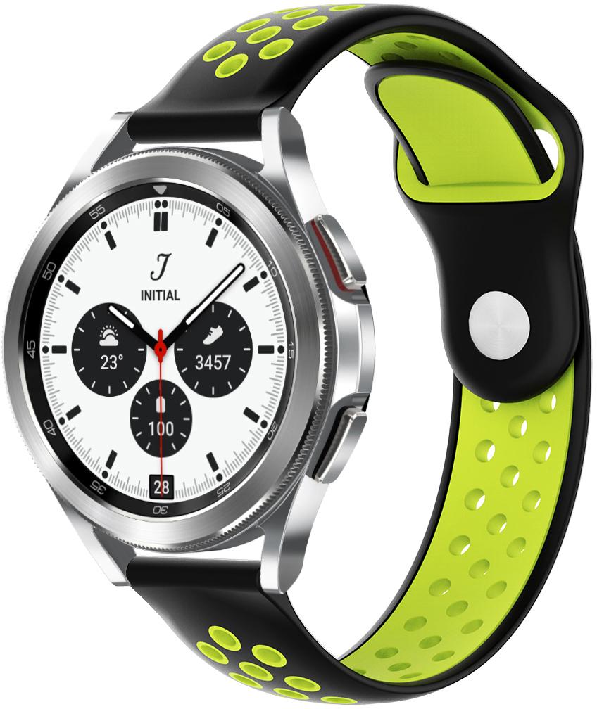 Ремінець Sport для Galaxy Watch 4 Classic 42 мм Black Green (23480-4A)