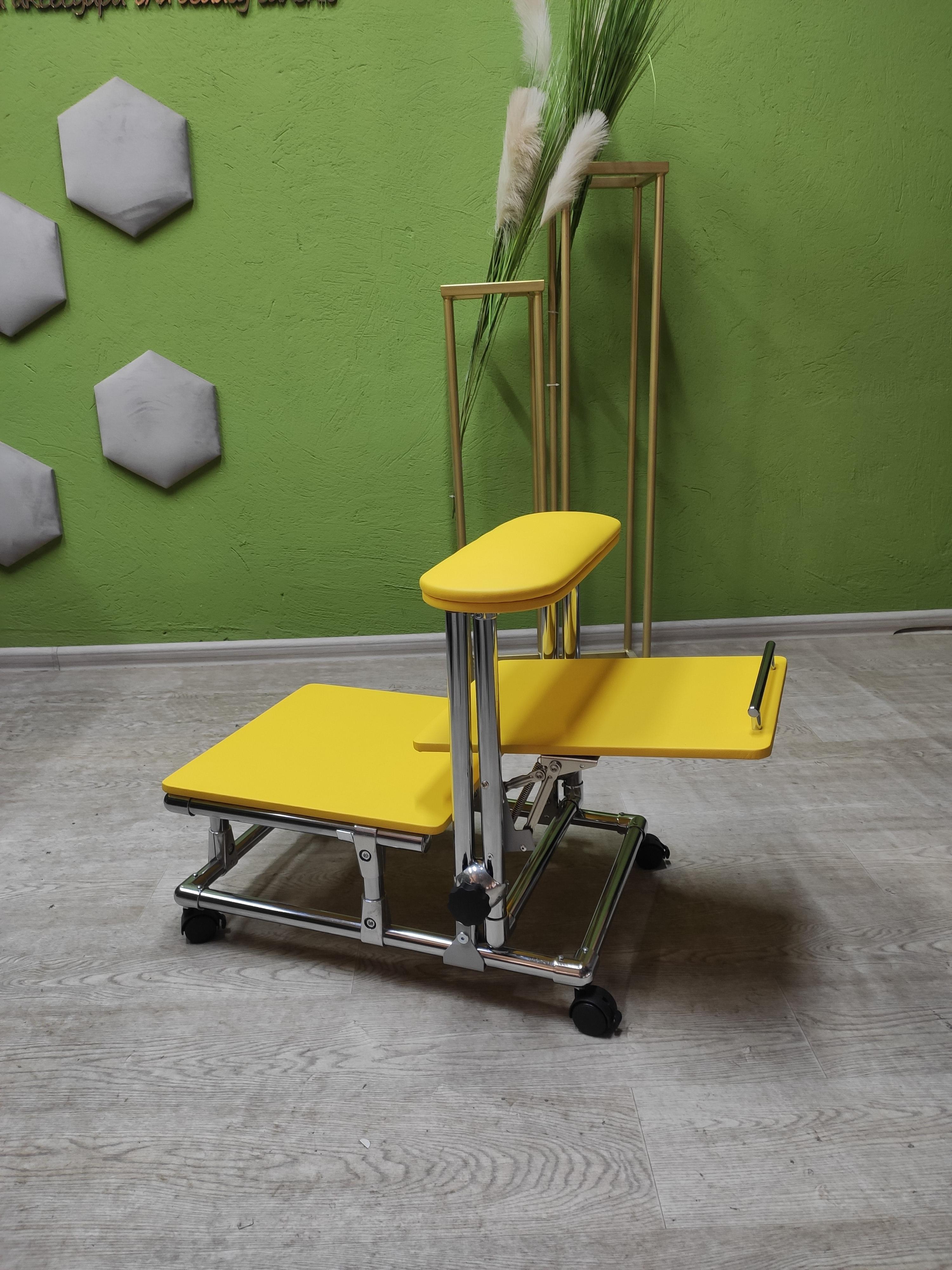 Подставка для педикюра TERTIO 2в1 с полкой Желтый