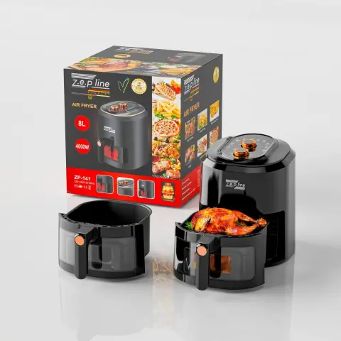 Аэрофритюрница безмасляная Zepline ZP-141 8 л 4000 Вт (24725053)