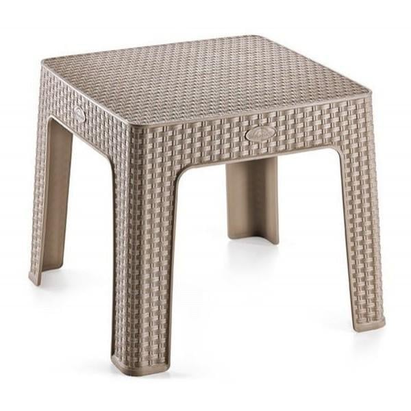 Стіл ротанговий Sepha Irak Plastik 45х45х50 см Капучино (2eeeafa7)