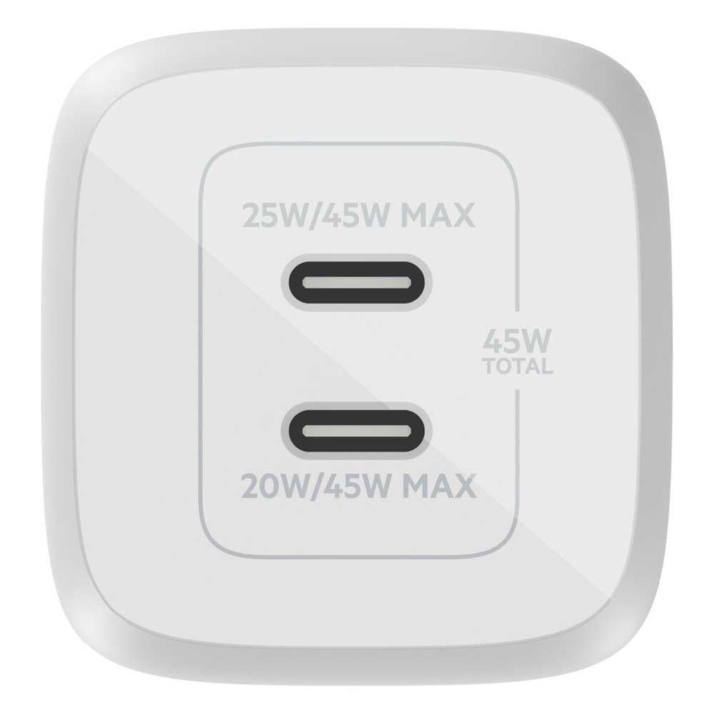 Зарядное устройство для Belkin Home Charger 45W GAN PD PPS Dual USB-С (ERC-WCH011VFWH) - фото 4